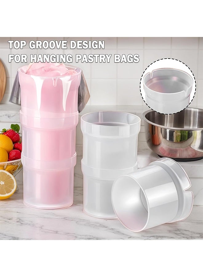 Pastry Piping Bag Holder Stand for Filling, Translucent Clear Plastic Cream Icing Bag Rack, Cake Decorating Tools (1 Pcs) - Image 3